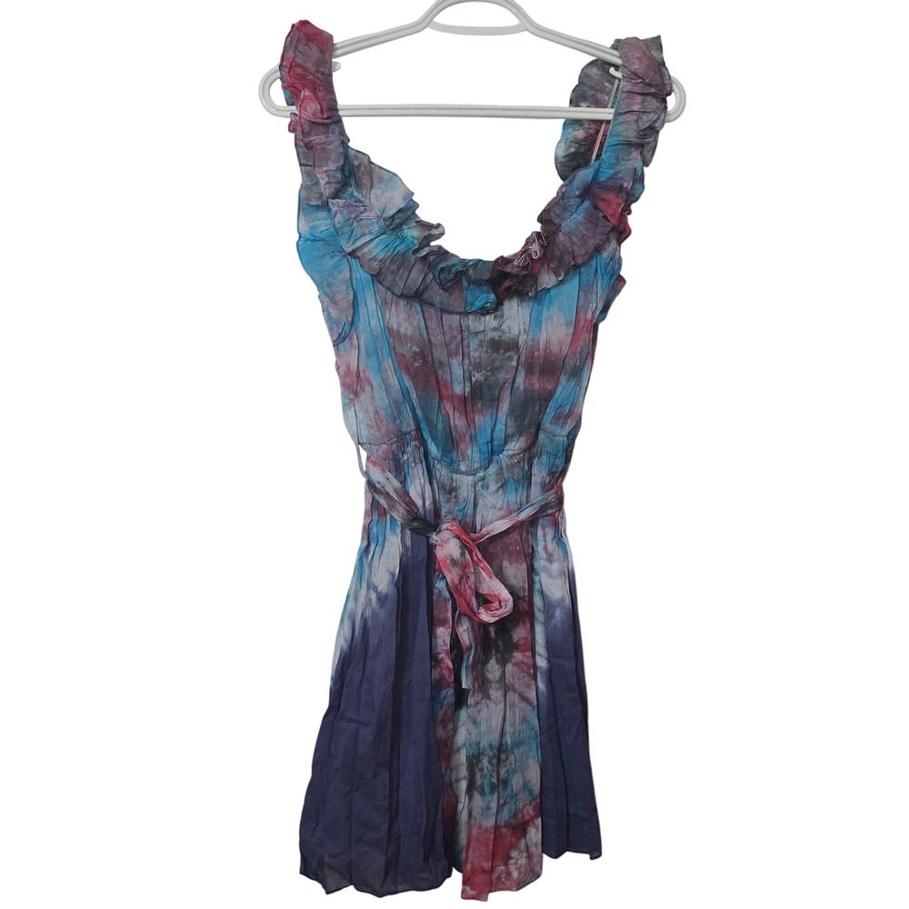 Chaudry KC Tie Dye Retro 70s Hippie Fairy Top‎ Size Small